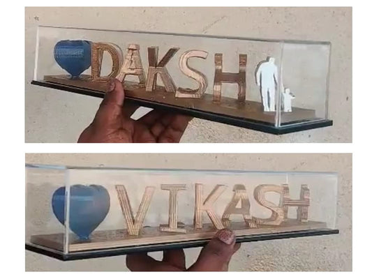 Custom 3D Printed Name Ornament
