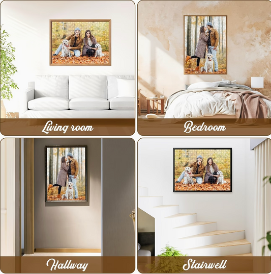 Custom Wooden Puzzle with Personalized Photo