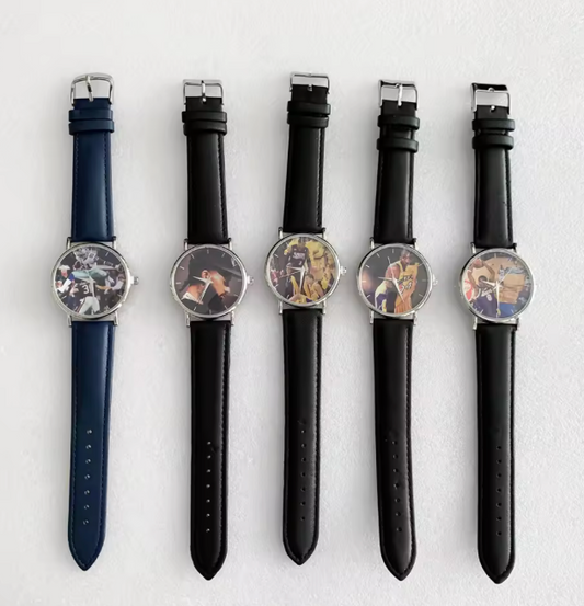 Custom Photo Watch with leather strap Unisex