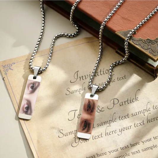 Custom Eye Engraved Necklace